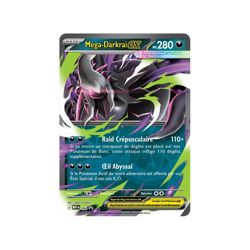 Carte Pokémon Méga-Darkrai ex 90 Promo ME