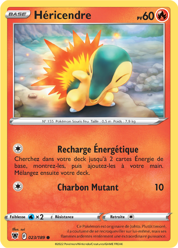 Carte Pokémon Héricendre 023/189 Commune Astres Radieux