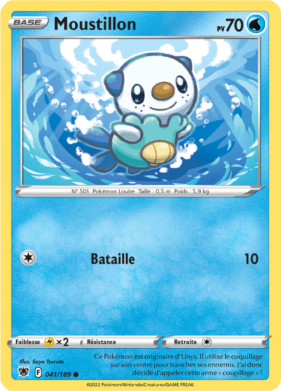 Carte Pokémon Moustillon 041/189 Commune Astres Radieux