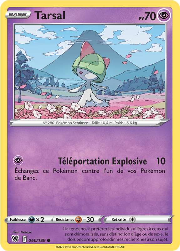 Carte Pokémon Tarsal 060/189 Commune Astres Radieux