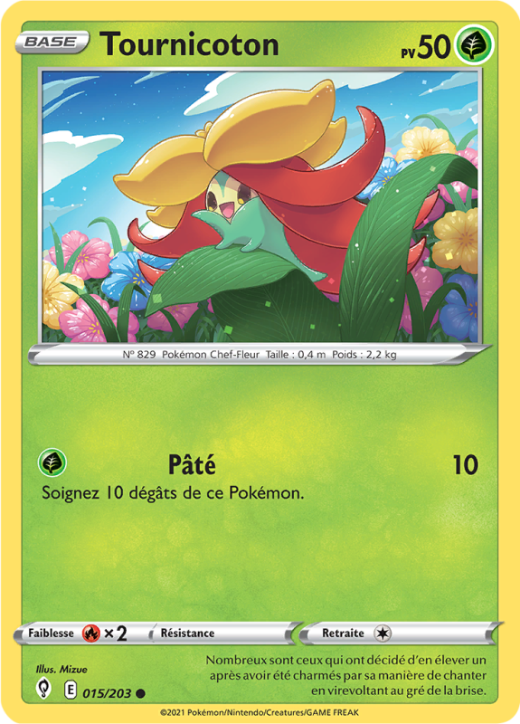 Carte Pokémon Tournicoton 015/203 Commune Évolution Céleste
