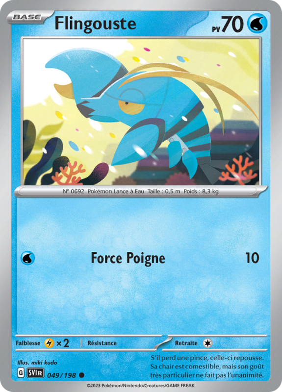 Carte Pokémon Flingouste 049/198 Commune Écarlate et Violet (JCC)