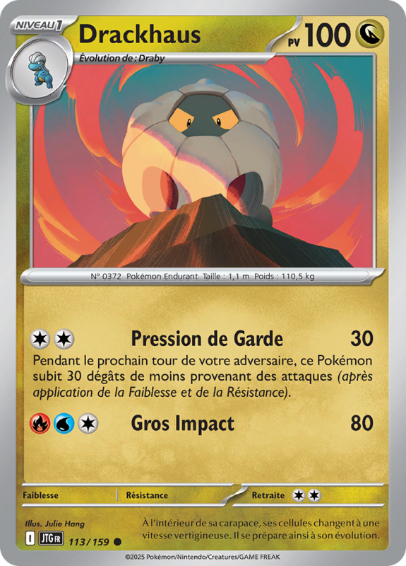 Carte Pokémon Drackhaus 113/159 Commune Aventures Ensemble