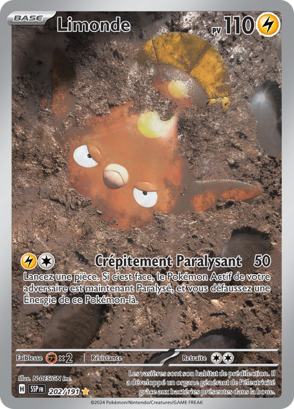 Carte Pokémon Limonde 202/191 AR Étincelles Déferlantes