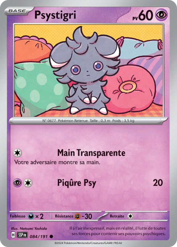 Carte Pokémon Psystigri 084/191 Commune Étincelles Déferlantes