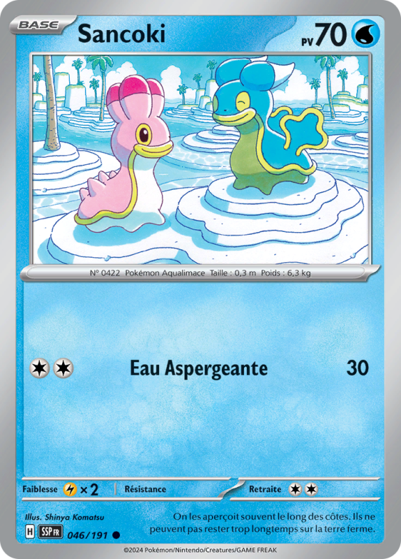 Carte Pokémon Sancoki 046/191 Commune Étincelles Déferlantes