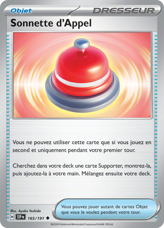 Carte Pokémon Sonnette d'Appel 165/191 Peu commune Étincelles Déferlantes