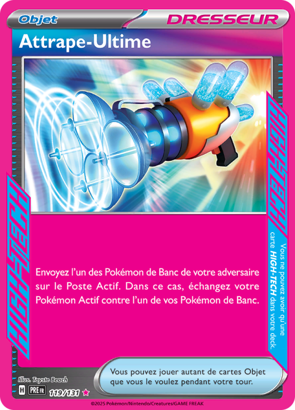 Carte Pokémon Attrape-Ultime 119/131 HIGH-TECH Évolutions Prismatiques