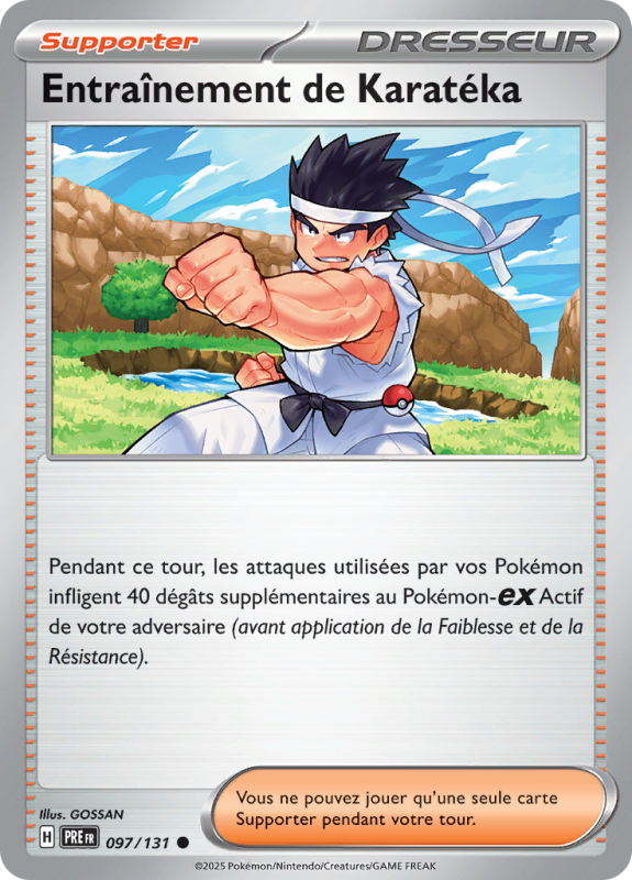 Carte Pokémon Entraînement de Karatéka 097/131 Commune Évolutions Prismatiques