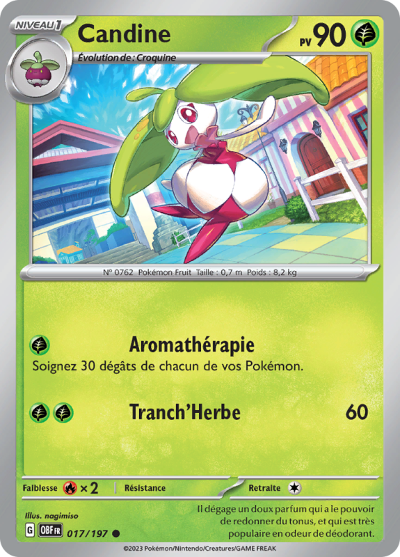 Carte Pokémon Candine 017/197 Commune Flammes Obsidiennes