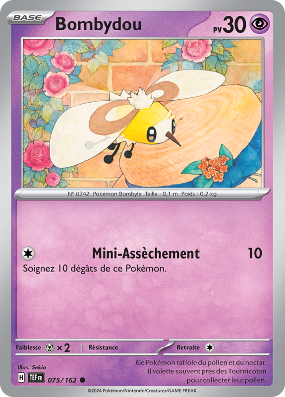 Carte Pokémon Bombydou 075/162 Commune Forces Temporelles