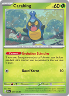 Carte Pokémon Carabing 009/086 Commune Foudre Noire