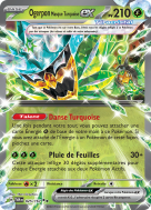 Carte Pokémon Ogerpon Masque Turquoise-ex 025/167 Double rare Mascarade Crépusculaire