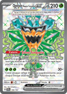 Carte Pokémon Ogerpon Masque Turquoise-ex 190/167 Ultra Rare Mascarade Crépusculaire