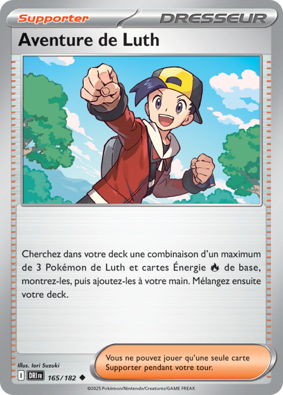Carte Pokémon Aventure de Luth 165/182 Peu commune Rivalités Destinées