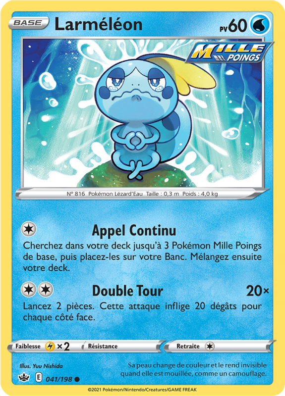 Carte Pokémon Larméléon 041/198 Commune Règne de Glace