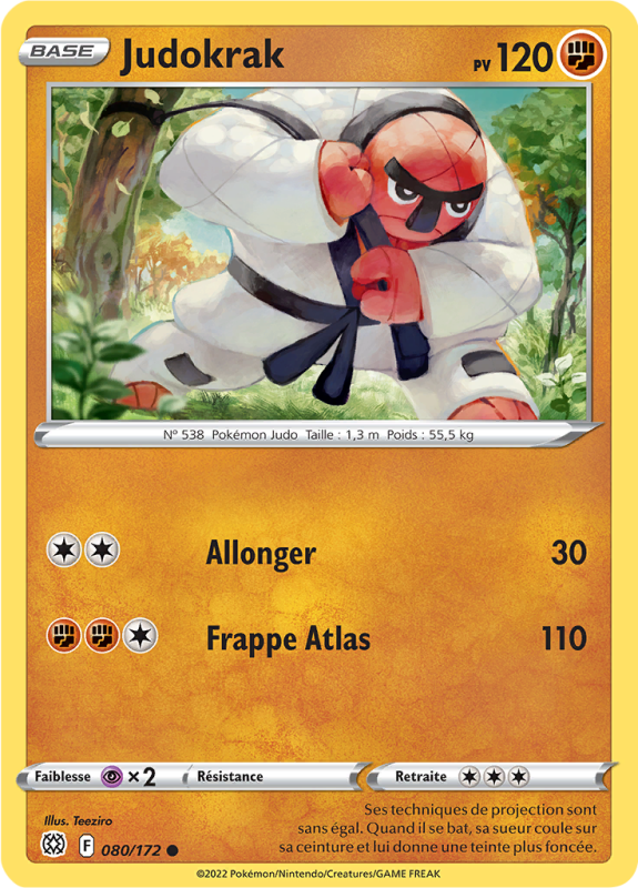 Carte Pokémon Judokrak 080/172 Commune Stars Étincelantes