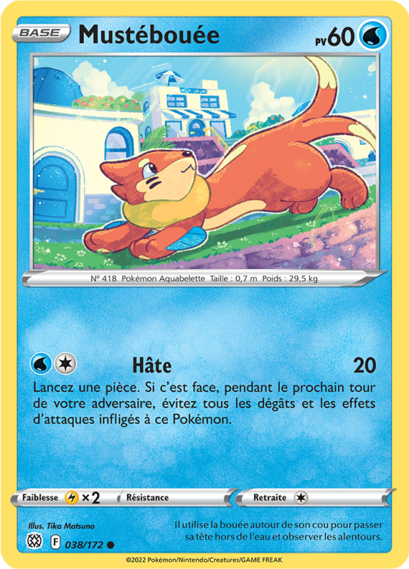 Carte Pokémon Mustébouée 038/172 Commune Stars Étincelantes