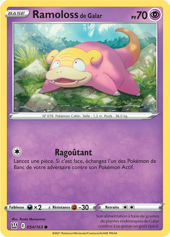 Carte Pokémon Ramoloss de Galar 054/163 Commune Styles de Combat