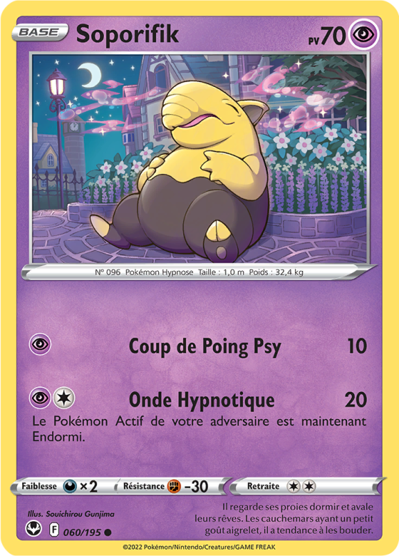 Carte Pokémon Soporifik 060/195 Commune Tempête Argentée