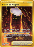 Carte Pokémon Bassin de Magma 185/172 Gold Stars Étincelantes
