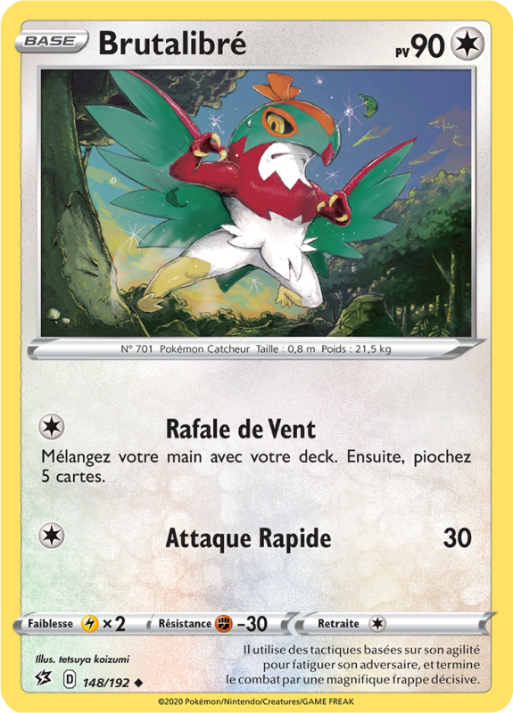 Carte Pokémon Brutalibré 148/192 Peu commune Clash des Rebelles