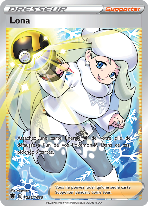 Carte Pokémon Lona TG26/TG30 Trainer Gallery Astres Radieux