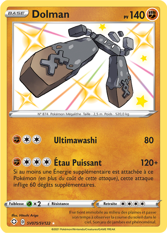 Carte Pokémon Dolman SV075/SV122 Ultra Rare Destinées Radieuses