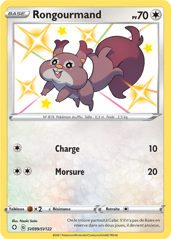 Carte Pokémon Rongourmand SV099/SV122 Ultra Rare Destinées Radieuses