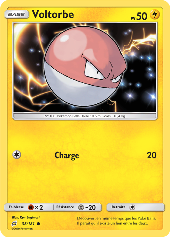 Carte Pokémon Voltorbe 38/181 Commune Duo de Choc