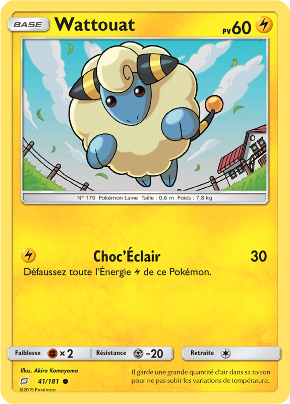 Carte Pokémon Wattouat 41/181 Commune Duo de Choc