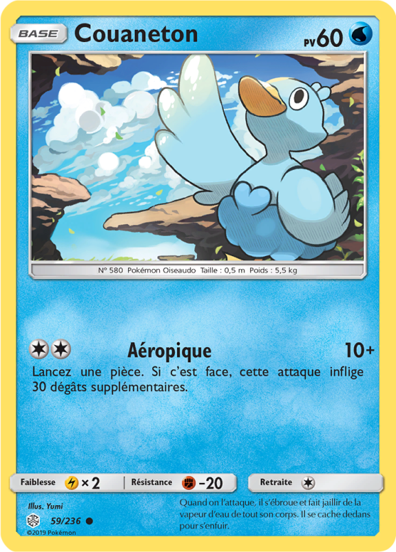 Carte Pokémon Couaneton 59/236 Commune Éclipse Cosmique