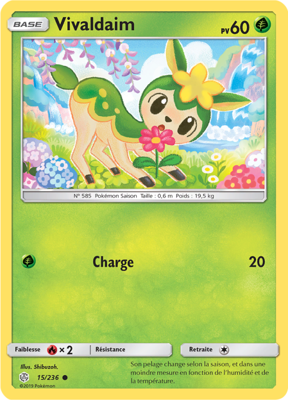 Carte Pokémon Vivaldaim 15/236 Commune Éclipse Cosmique