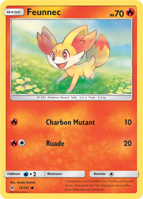 Carte Pokémon Feunnec 15/131 Commune Lumière Interdite