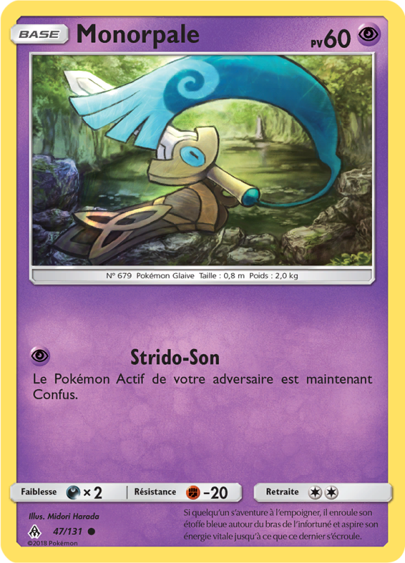 Carte Pokémon Monorpale 47/131 Commune Lumière Interdite