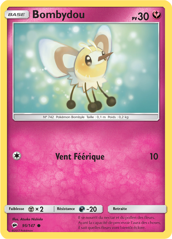 Carte Pokémon Bombydou 95/147 Commune Ombres Ardentes
