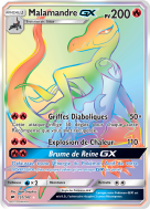 Carte Pokémon Malamandre-GX 151/147 Rainbow Ombres Ardentes