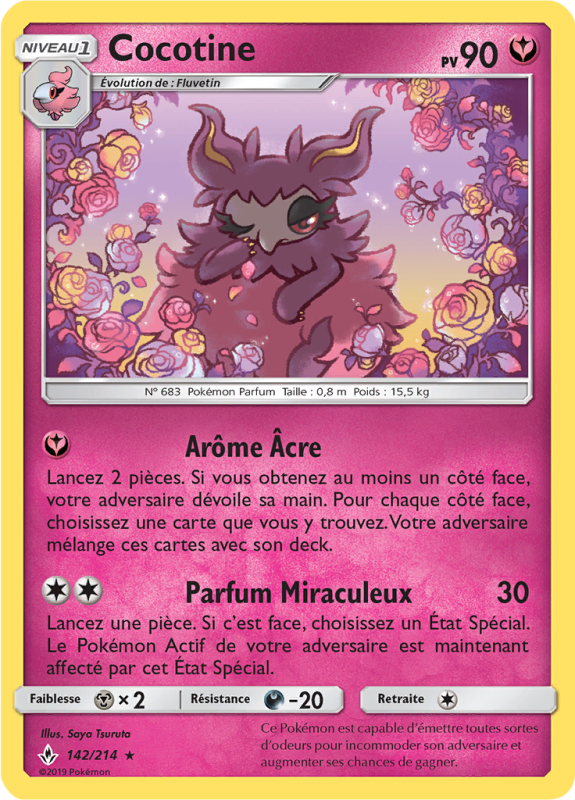 Carte Pokémon Cocotine 142/214 Rare Alliance Infaillible