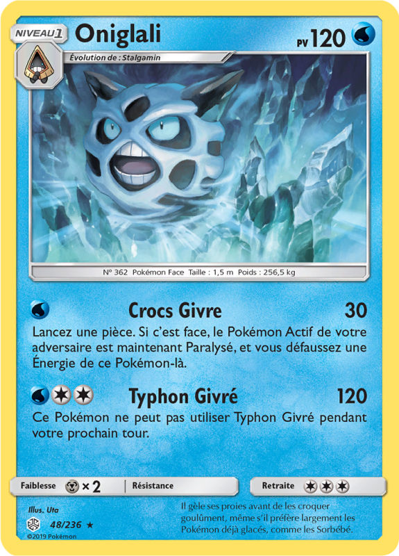 Carte Pokémon Oniglali 48/236 Rare Éclipse Cosmique