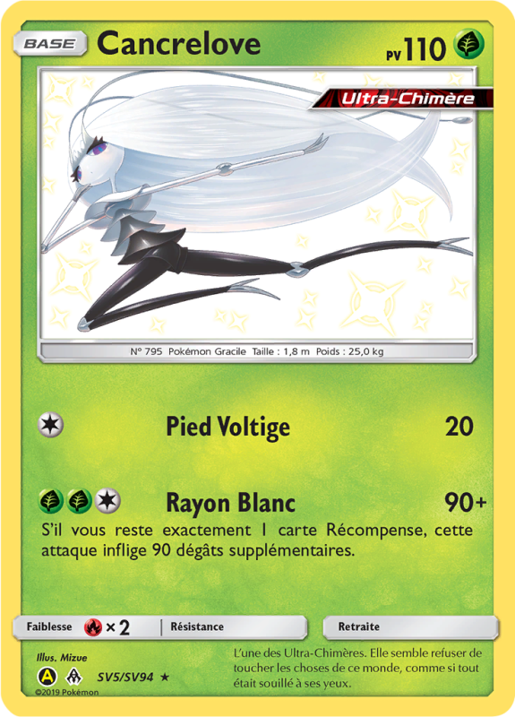 Carte Pokémon Cancrelove SV5/SV94 Ultra Rare Destinées Occultes