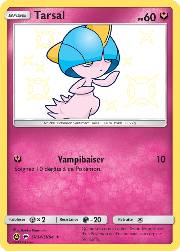 Carte Pokémon Tarsal SV34/SV94 Ultra Rare Destinées Occultes