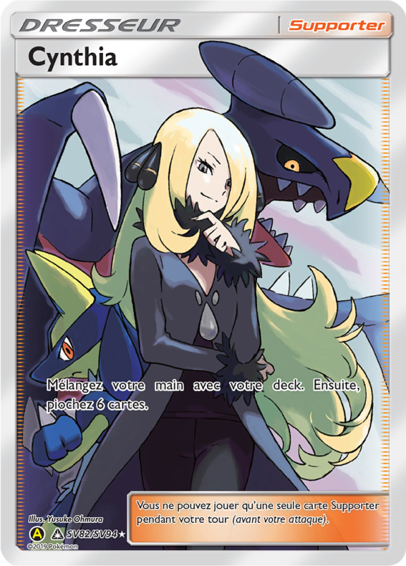 Carte Pokémon Cynthia SV82/SV94 Ultra Rare Destinées Occultes
