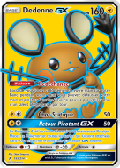 Carte Pokémon Dedenne-GX 195/214 Ultra Rare Alliance Infaillible