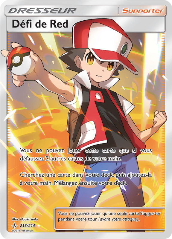 Carte Pokémon Défi de Red 213/214 Ultra Rare Alliance Infaillible