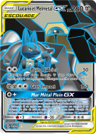 Carte Pokémon Lucario et Melmetal-GX 203/214 Ultra Rare Alliance Infaillible