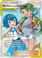 Carte Pokémon Barbara et Néphie 231/236 Ultra Rare Éclipse Cosmique