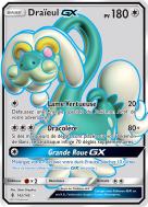 Carte Pokémon Draïeul-GX 142/145 Ultra Rare Gardiens Ascendants