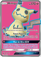 Carte Pokémon Mimiqui-GX 206/214 Ultra Rare Tonnerre Perdu