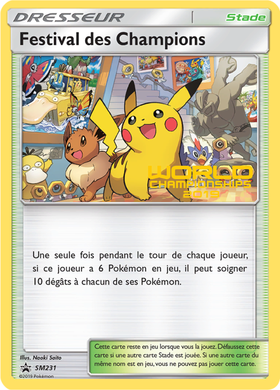 Carte Pokémon Festival des Champions SM231 Promo SM