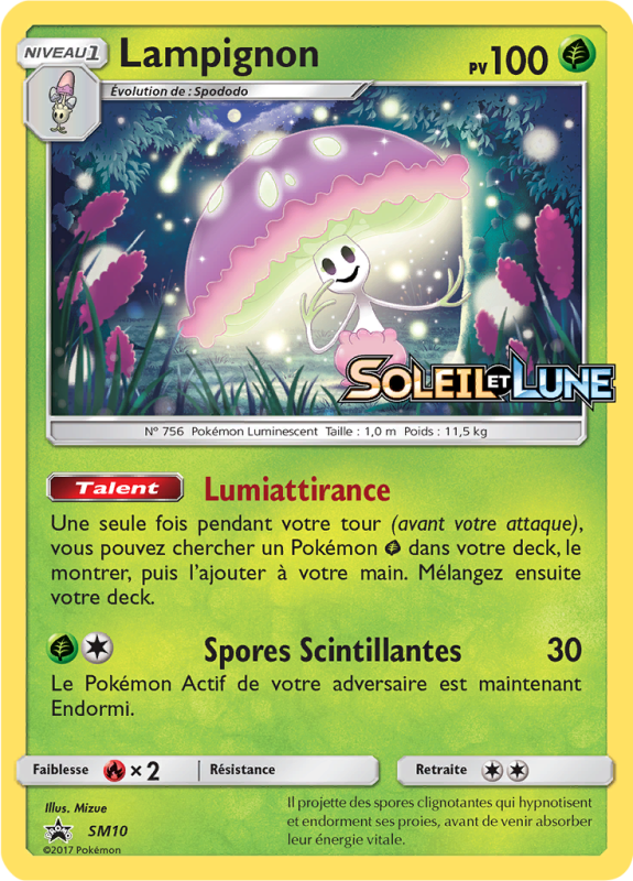 Carte Pokémon Lampignon SM10 Promo SM
